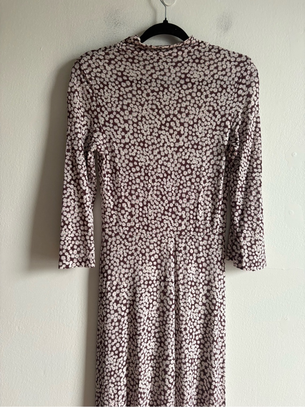Samsoe Sz XS Fritta Floral Cottagecore Long Sleeves Maxi Dress In Choco Aster - Picture 9 of 14